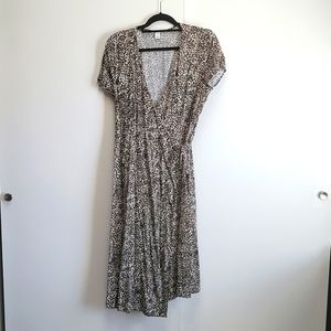 Printed Wrap Dress